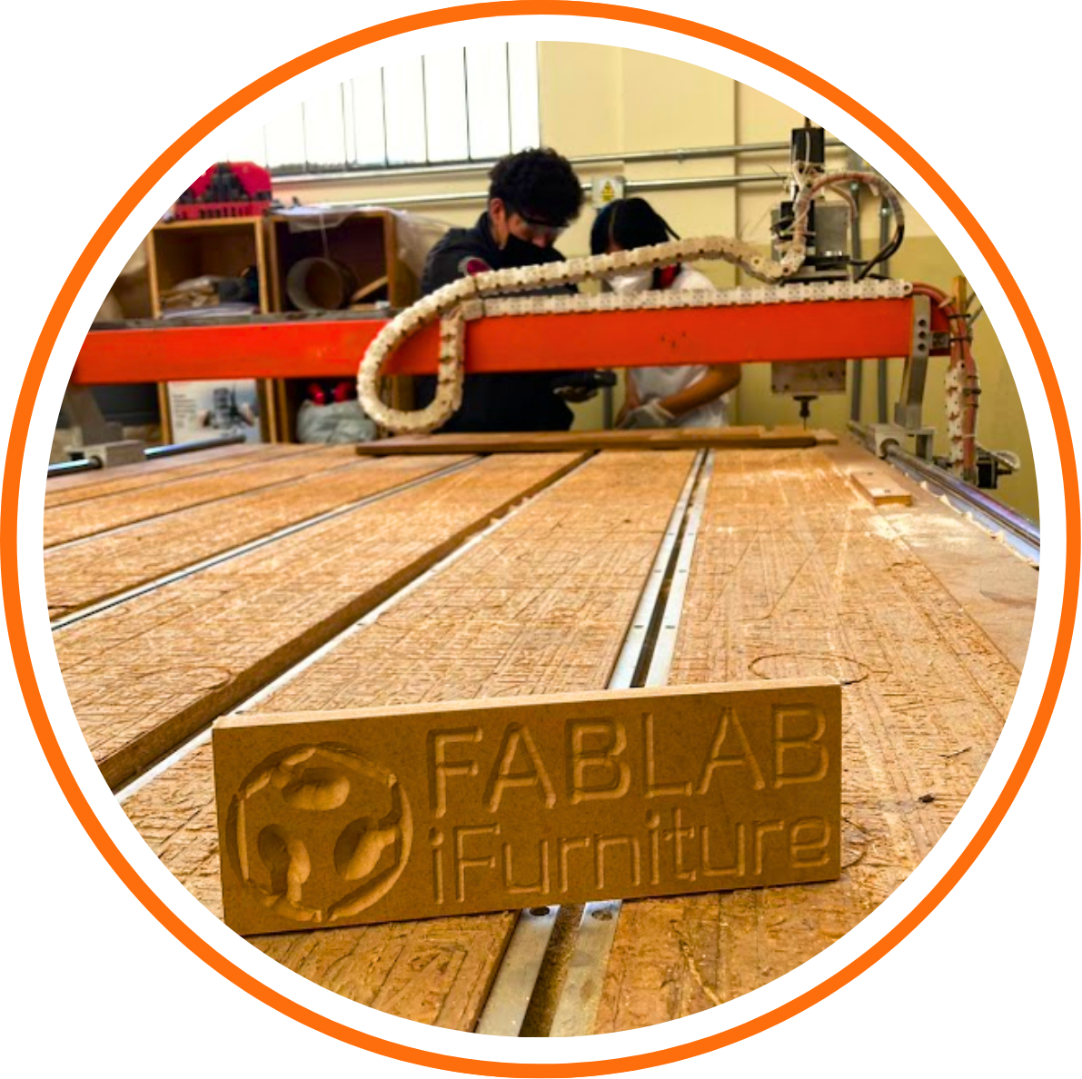 Main view of the CNC machine